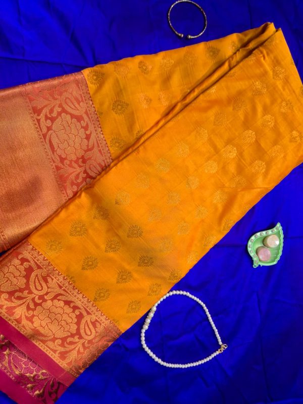 a-vibrant-mustard-yellow-art-silk-saree