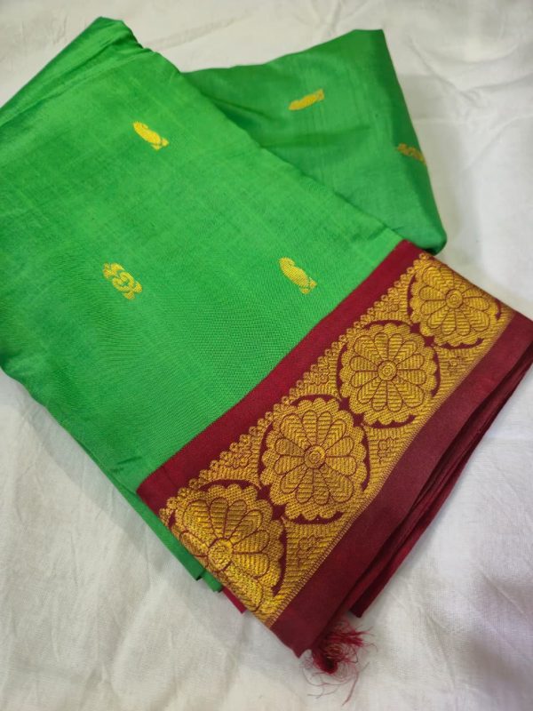 beautiful-parrot-green-saree